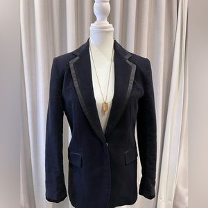 ZARA Velvet Navy Blazer - Size S